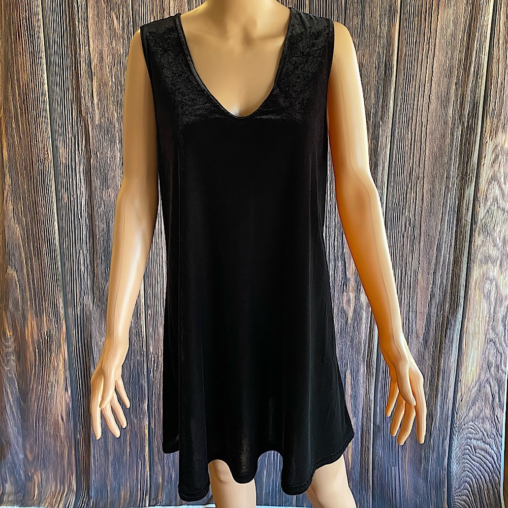 Vintage size medium impressions of california black summer sleeveless dress
